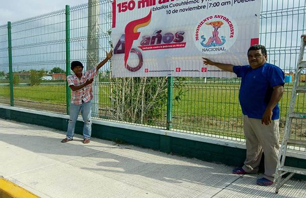 Colonos del puerto de Veracruz invitan al 45 Aniversario de Antorcha