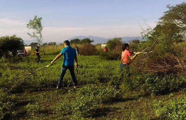 Limpian terreno para edificar colonia 