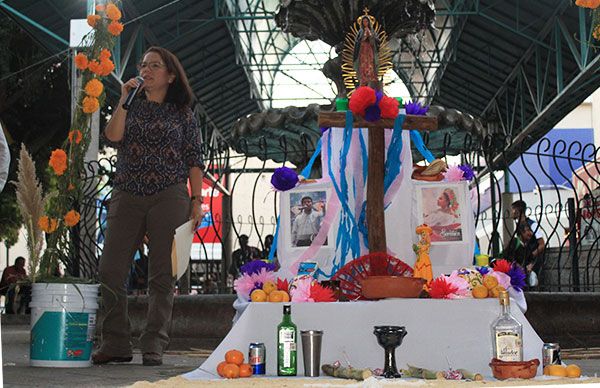 Crean ofrenda simbólica en honor a  jóvenes artistas 