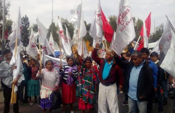 Guerrero, presente en protesta del antorchismo ante el Congreso de la Unión