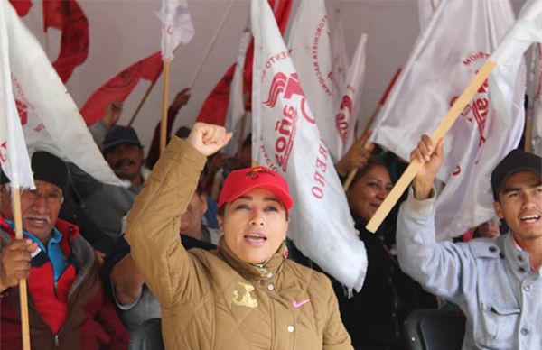 Veracruzanos en plantón frente a la Cámara de Diputados 