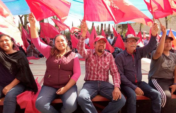 Alcaldes de San Luis Potosí se manifiestan junto con su pueblo 