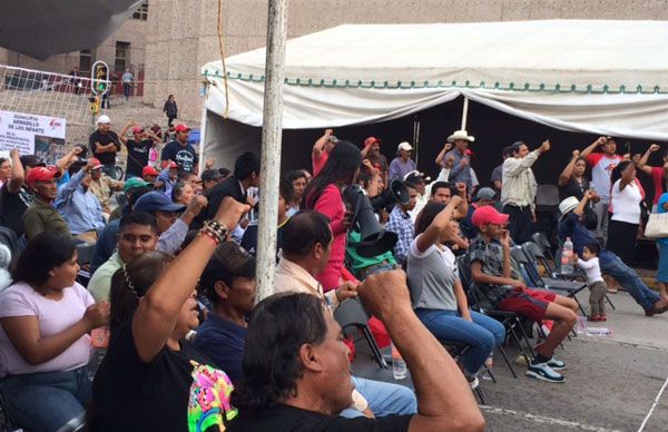 Movilización policiaca en manifestación pacífica