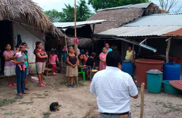 Antorcha Campesina llega a la localidad de Santa Elena en Tanlajás 