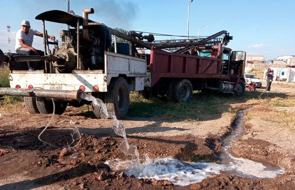 Inicia aforo de pozo para agua potable en la colonia Antorcha Popular 1