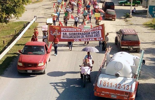 Antorchistas de Ciudad Valles solicitan obras y servicios