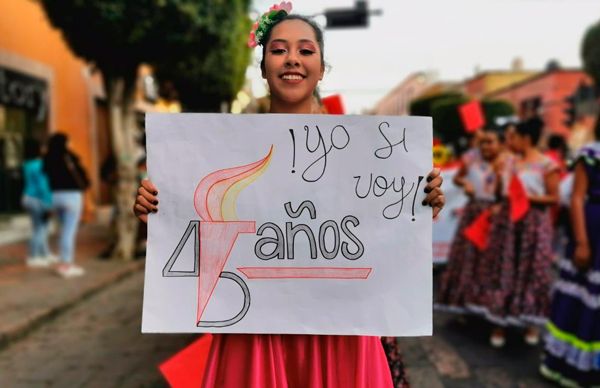 Con Caravana Cultural, antorchistas queretanos invitan al 45 Aniversario