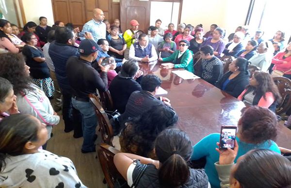 Antorchistas de Coatepec gestionan obras y servicios para sus colonias