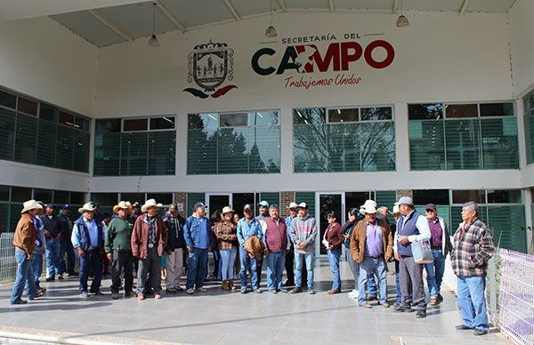 Campesinos antorchistas solicitan a Secampo pago de seguro catastrófico y apoyo con insumos