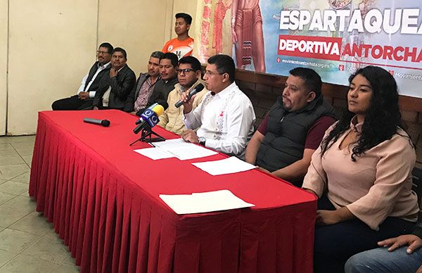 Invita Antorcha al pueblo oaxaqueño a evento deportivo nacional