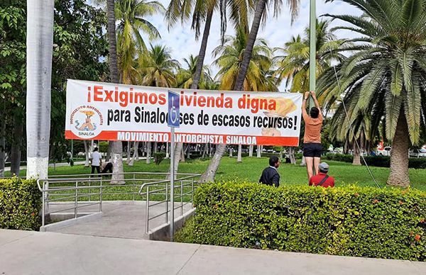 Se instalan en plantón ante nula solución a demandas 