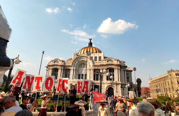 Antorchistas capitalinos se unen a jornada de lucha nacional