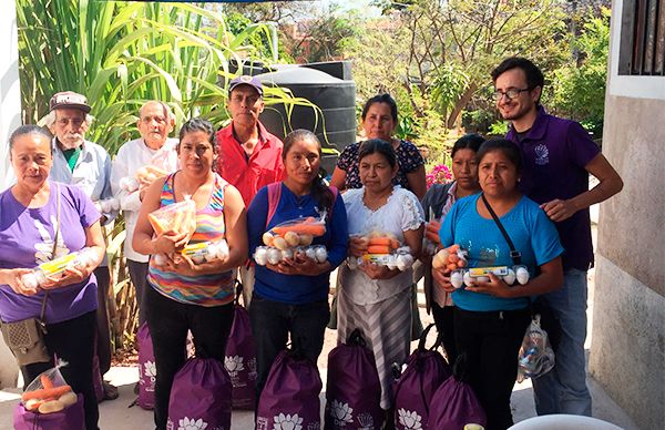 Proveen a familias de Yautepec de alimentos 