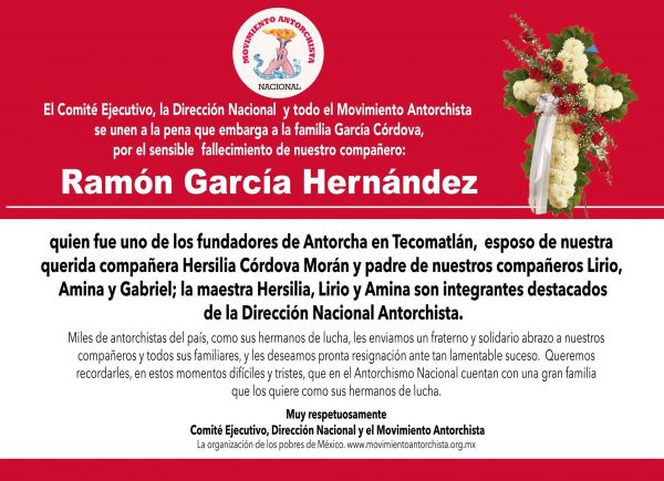 Esquela: Ramón García Hernández