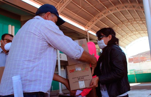 Comerciantes se benefician en contingencia con apoyos alimentarios 