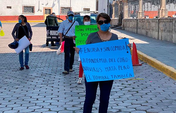 Antorchistas protestan en municipios de Hidalgo; exigen apoyos de despensas