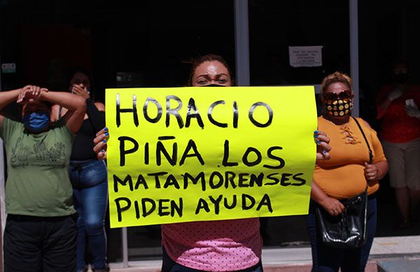 Protestan antorchistas de Matamoros por hambre; demandan despensas 