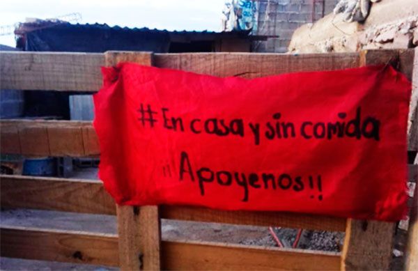 Tiñen' de rojo calles de colonia Bachoco