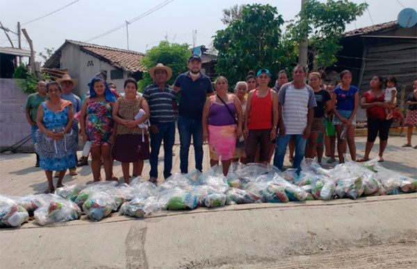 Logra Antorcha despensas para colonos de Los Tanques, en Chilpancingo 