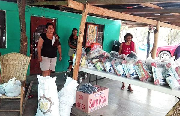 Antorcha realizó la entrega de apoyos a familias del municipio de Tamuín