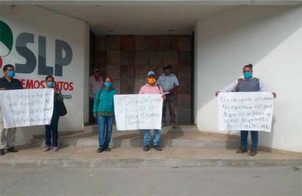 Protestan en Matehuala, habitantes demandan alimentos