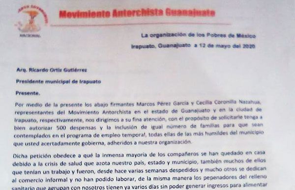 Ante crisis por covid, ayuntamiento de Irapuato muestra sensibilidad política