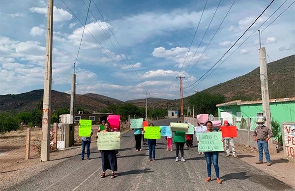 Con protesta solicitan alimento 