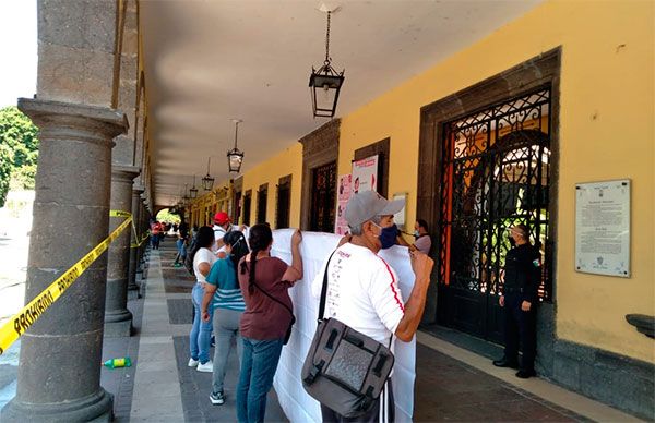 Afectados por contingencia sanitaria, se manifiestan en San Pedro Tlaquepaque