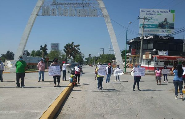 Mantienen en Matehuala jornada de protesta por plan alimentario