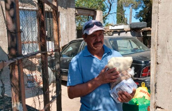 Auxilia Antorcha con despensas a familias de Chihuahua