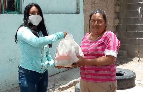 En el Altiplano potosino apoyan a familias con despensas 