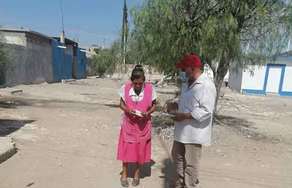 Ante la contingencia, Antorcha sigue apoyando en Real de Catorce