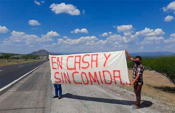 Protestan en Tanquito por negativa del gobierno de AMLO