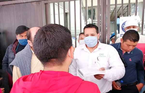 Antorcha logra compromisos con CFE en Tláhuac