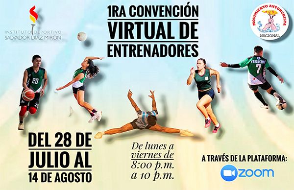 Deportivo Salvador Díaz Mirón, realizará convención virtual de entrenadores.