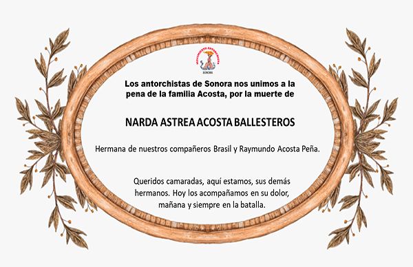 Esquela | Narda Astrea Acosta Ballesteros