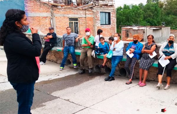 Concientiza Antorcha a comunidad de Aguascalientes sobre uso de cubrebocas