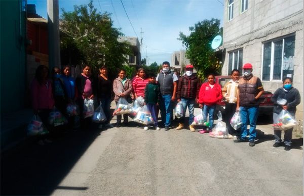 Antorcha gestiona alimentos para familias de escasos recursos de Tlaxcala