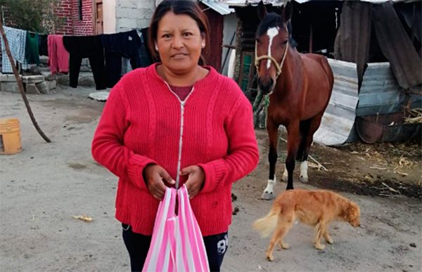 Antorchistas gestionan apoyo alimentario para familias de Huamantla, Tlaxcala