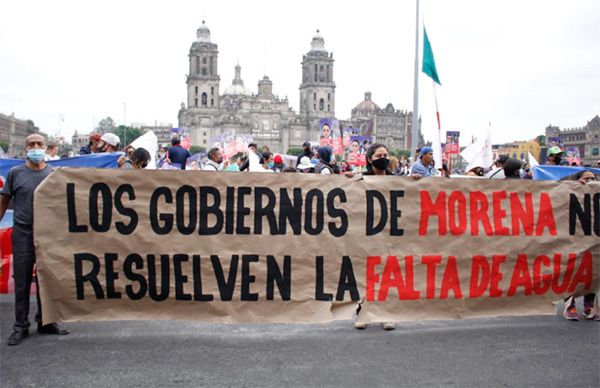 Exigen a Claudia Sheinbaum resuelva escasez de agua en Tláhuac 