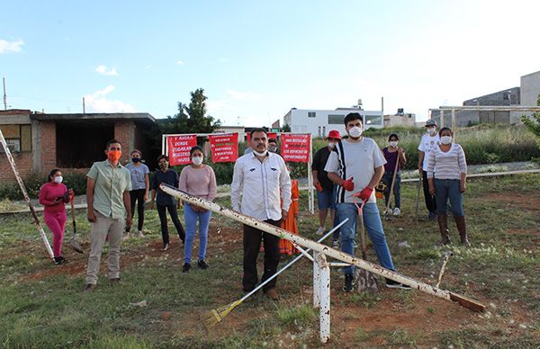 Previenen antorchistas despojo de áreas verdes en Zacatecas