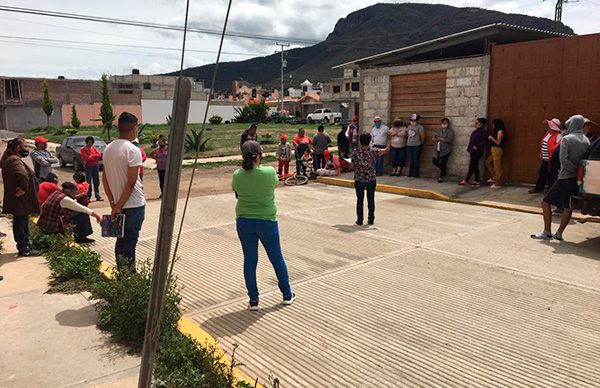 Logra Antorcha pavimentación de calles en Tulancingo