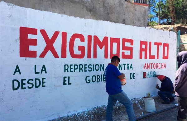 Desde La Montaña envían respaldo al antorchismo poblano