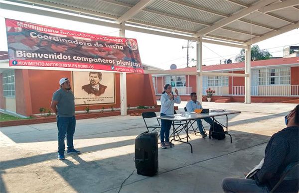 Realizan coordinadora de lucha en Emiliano Zapata