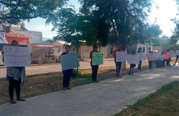 Permanecen manifestaciones y pintas en Cedral por mal gobierno