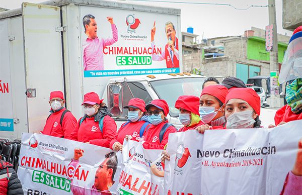 Brigadas covid visitan 20 mil viviendas de Chimalhuacán 