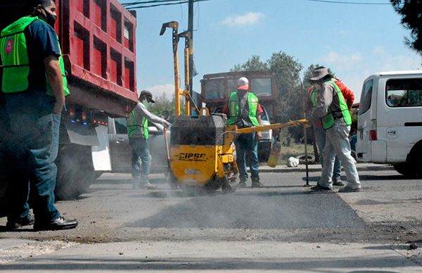 Mejores calles pavimentadas con el programa Ixtapaluca sin Baches 