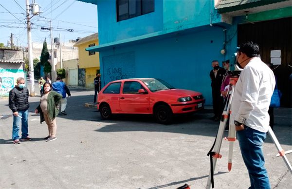 Personal de Iztapalapa realiza recorrido en la colonia San José Buenavista