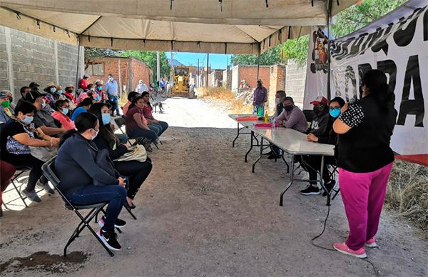 Dan banderazo a obra en San Marcos de Carmona 