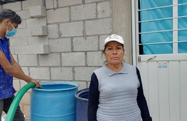 Subsidia SAPAHUA agua a colonia Fraternidad